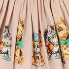 Girls Pink Animals Dress, 1, hi-res