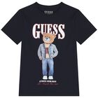 تي شيرت أولاد بشعار دب تيدي باللون الكحلى, 4, hi-res