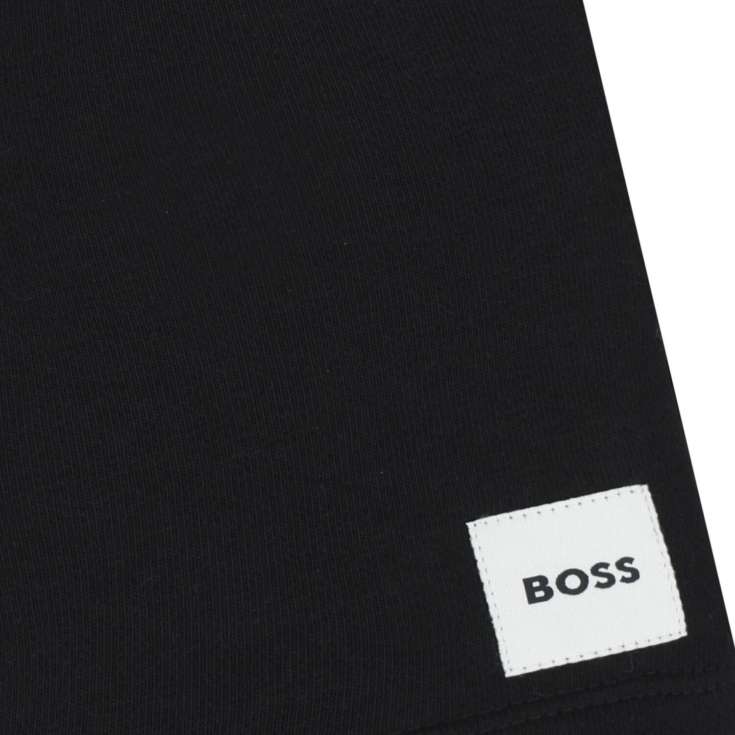 Younger Boys Black Logo Shorts, 2, hi-res
