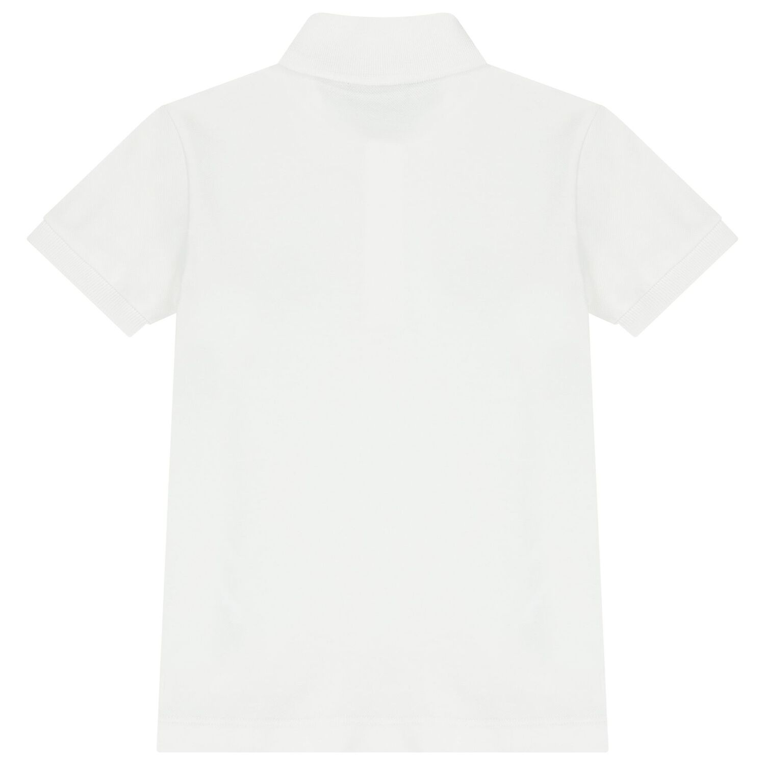 Boys White Teddy Bear Logo Polo Shirt, 1, hi-res