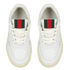 White Web Striped Trainers, 1, hi-res