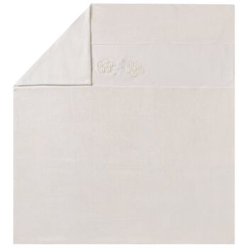 بطانية أطفال عاجية مزخرفة بالزهور