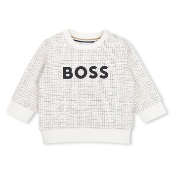 Younger Boys Ivory Logo Sweatshirt