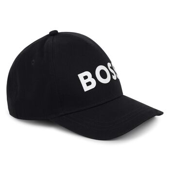 Boys Black Logo Cap