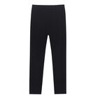 Girls Black Logo Leggings, 1, hi-res