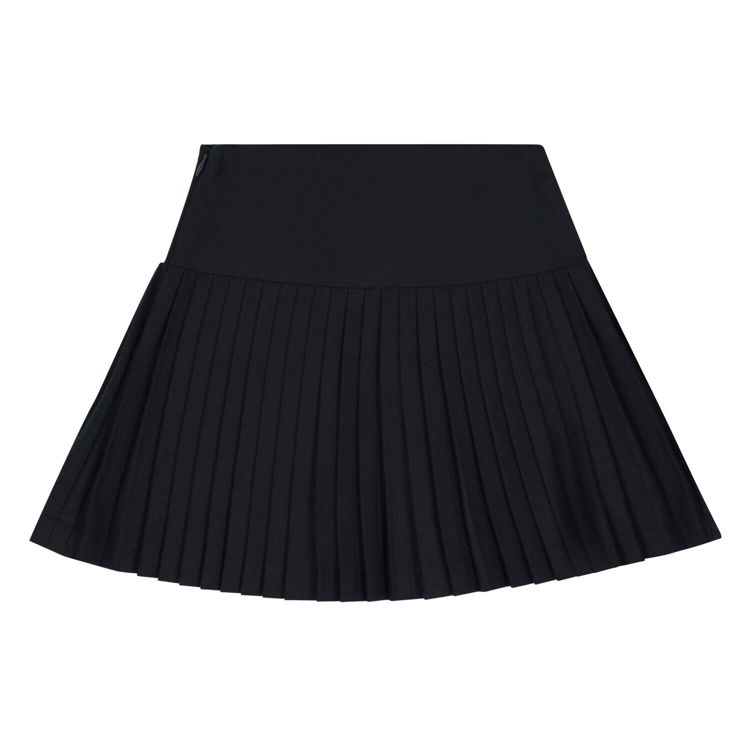 Girls Navy Blue Pleated Skirt, 1, hi-res
