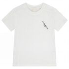Boys White Logo T-Shirt, 1, hi-res