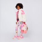 Girls Multi-Coloured Abstract Leggings, 1, hi-res