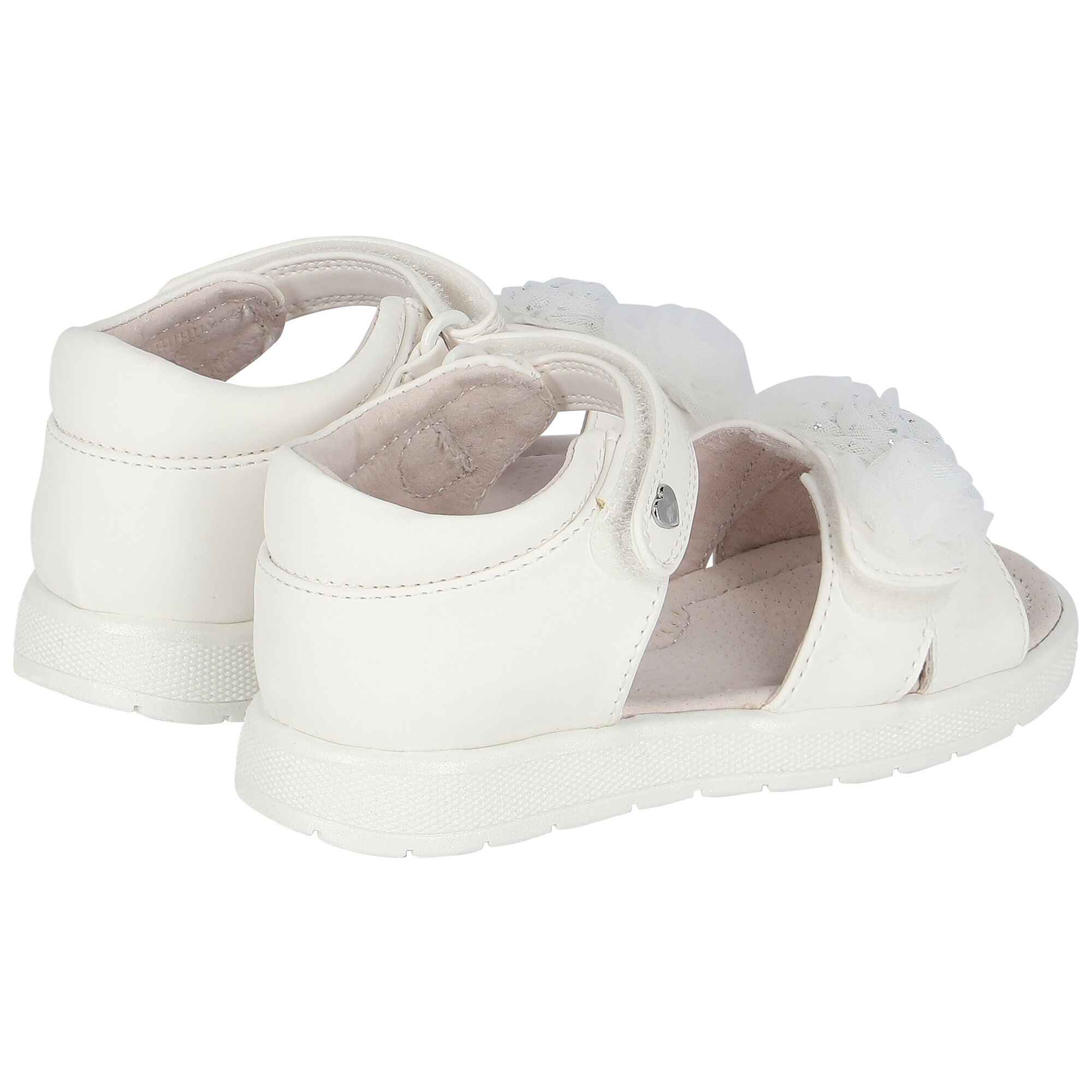 Mayoral Younger Girls White Flower Sandals Junior Couture UAE