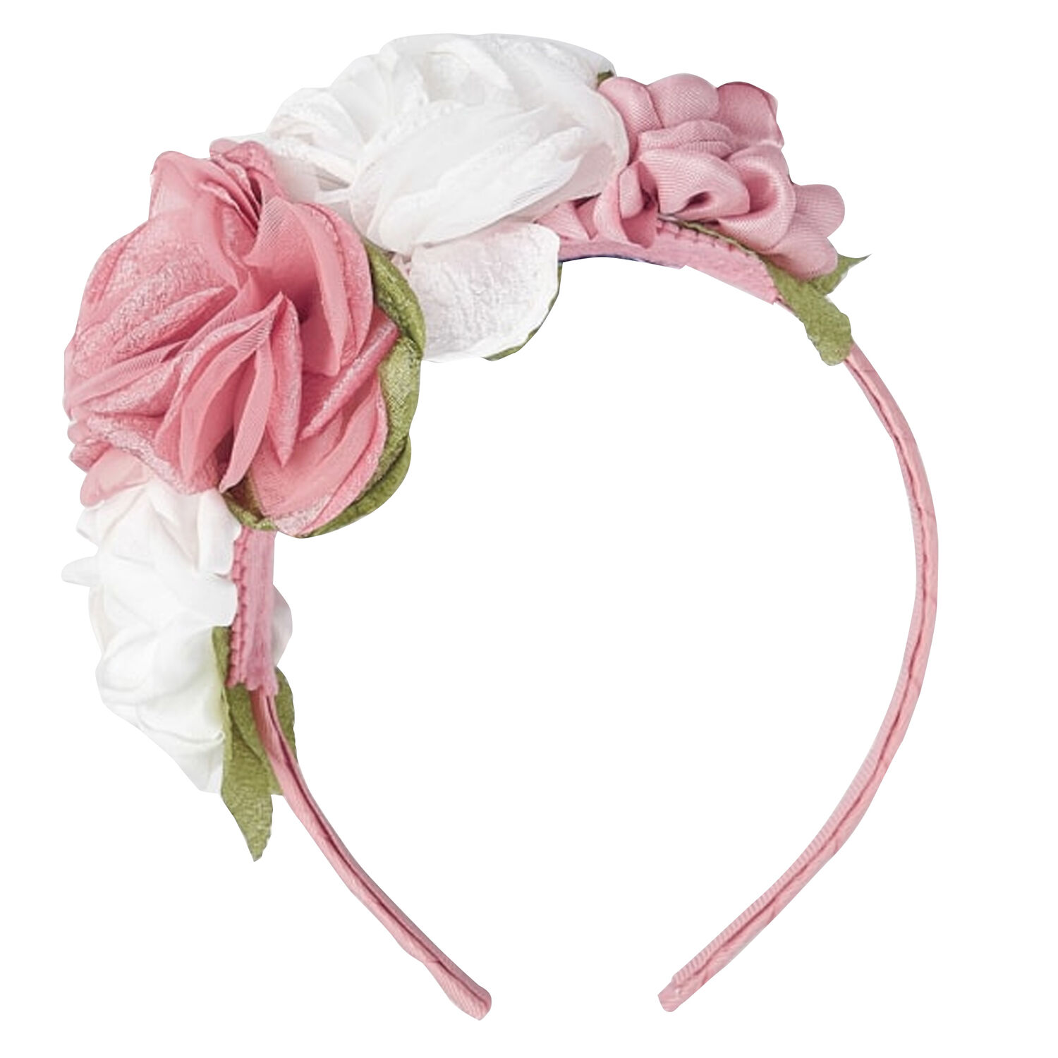 Girls Pink Flower Headband, 1, hi-res image number null