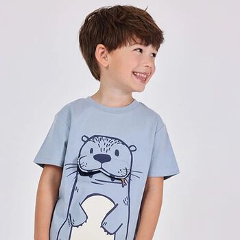 Boys Blue Sea Lion T-Shirt