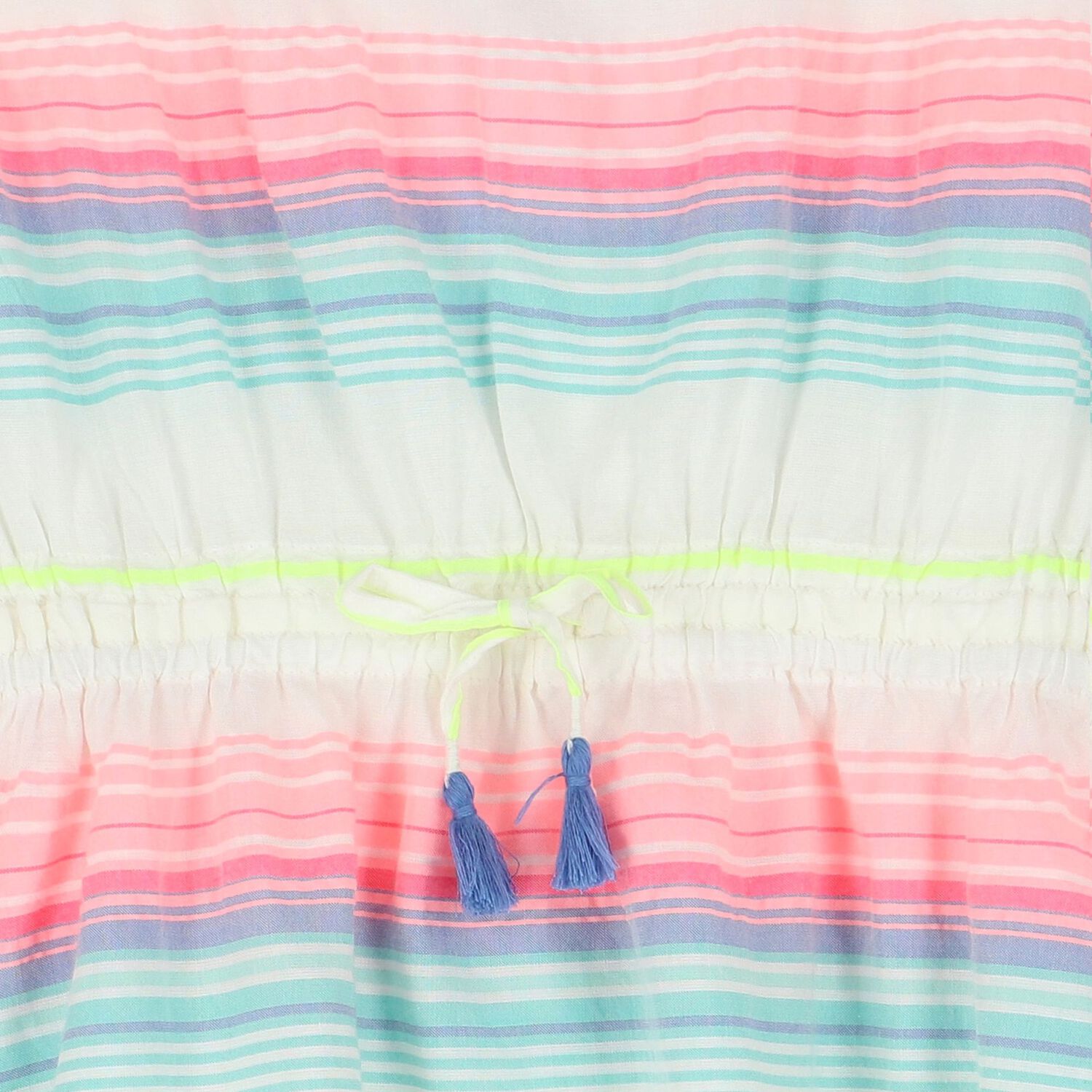 قفطان بنات مخطط باللون الأبيض, 1, hi-res image number null