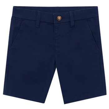 Boys Navy Blue Chino Shorts
