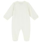 Ivory & Gold Logo Babygrow, 1, hi-res