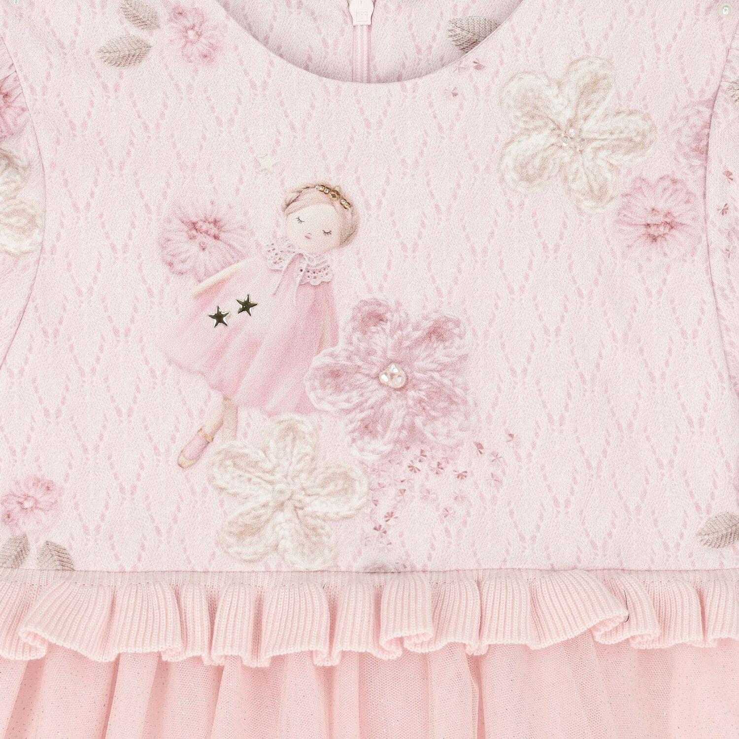 Girls Pink Ballerina Tulle Dress, 1, hi-res image number null