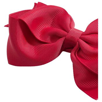 Girls Red Bow Hairclip, 2 Girls Red Bow Hairclip