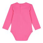 Baby Girls Pink & Blue Dungaree Set, 1, hi-res