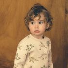 Younger Boys Beige Dinosaur Sweatshirt, 1, hi-res