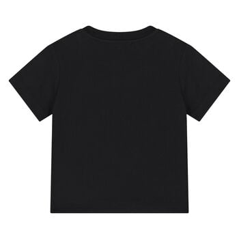 Younger Black Teddy Bear Logo T-Shirt