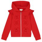 طقم بدلة بنات رياضية مكشكشة  باللون الأبيض والأحمر , 1, hi-res