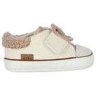 Ivory Teddy Bear Pre Walker Shoes, 1, hi-res