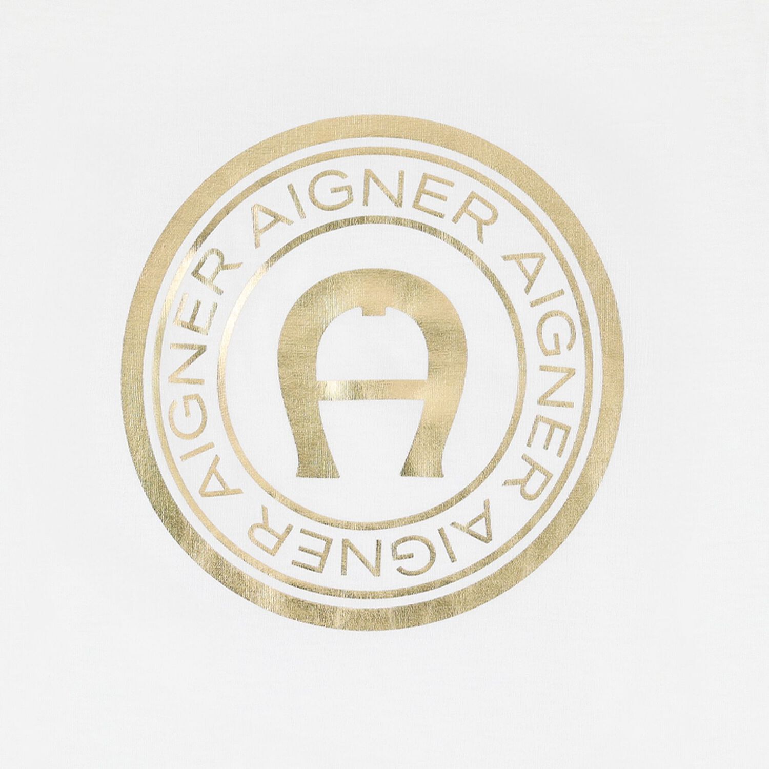 Boys White & Gold Logo T-Shirt, 1, hi-res image number null