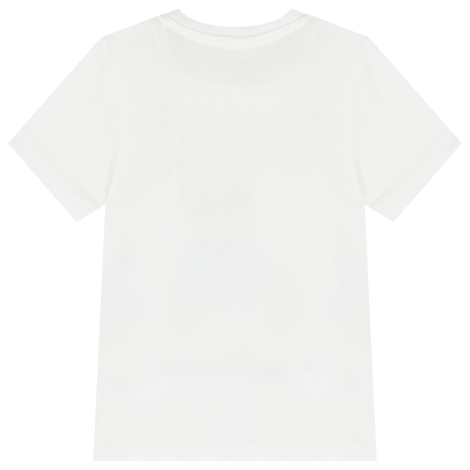 Girls White Cotton Bear Logo T-Shirt, 2, hi-res image number null