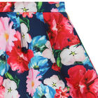 Girls Multi-Coloured Floral Skirt, 1, hi-res