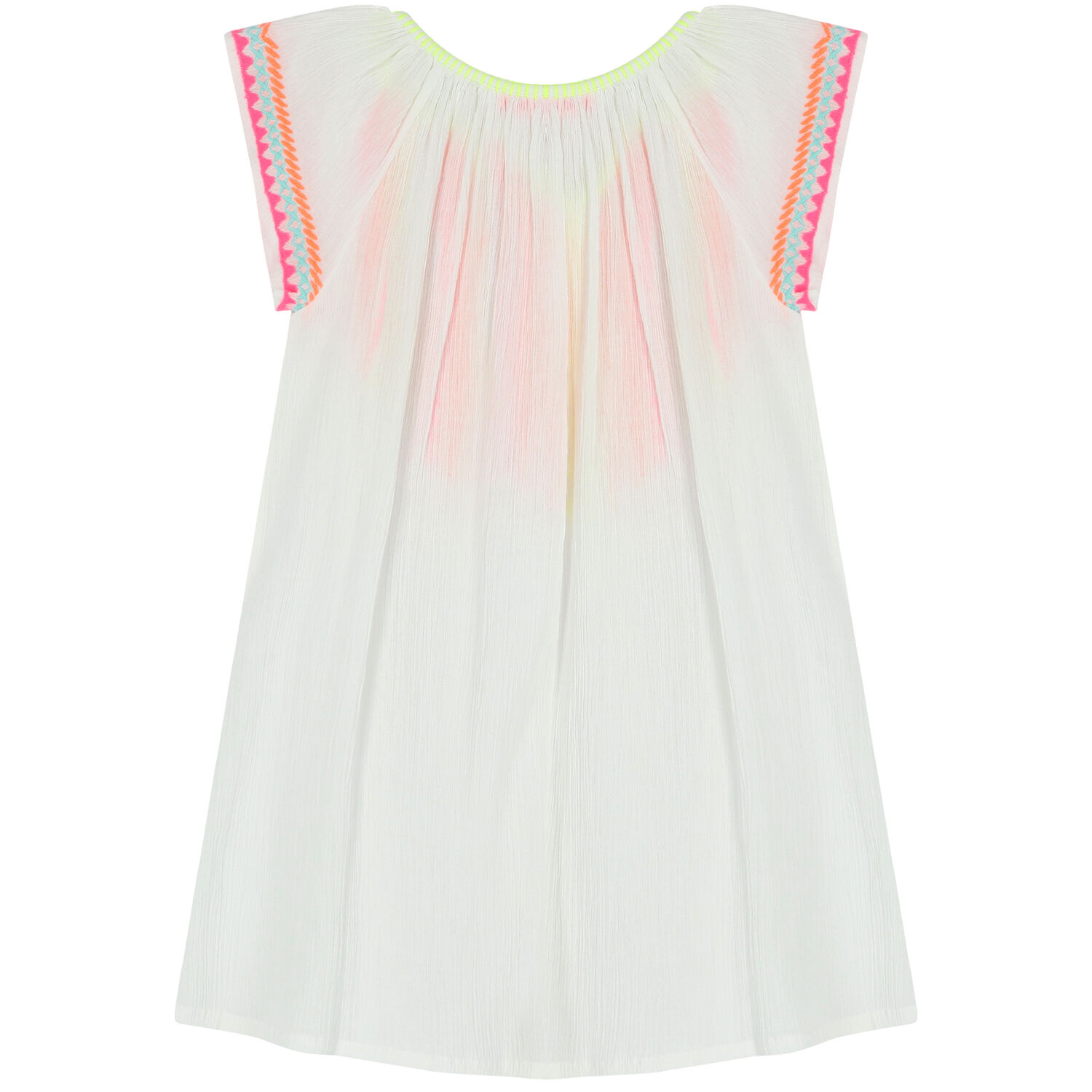 فستان بنات مطرز باللون الأبيض, 1, hi-res