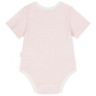 Baby Girls White & Pink Bodysuits ( 2-Pack ), 2, hi-res