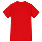 Girls Red Logo T-Shirt Dress, 2, hi-res