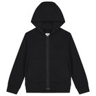 Boys Black Logo Tracksuit, 1, hi-res