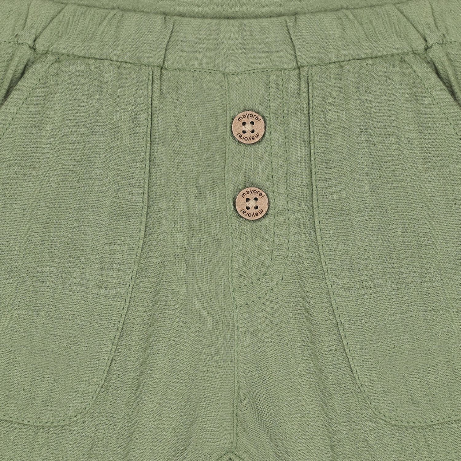 Younger Boys Green Shorts, 1, hi-res