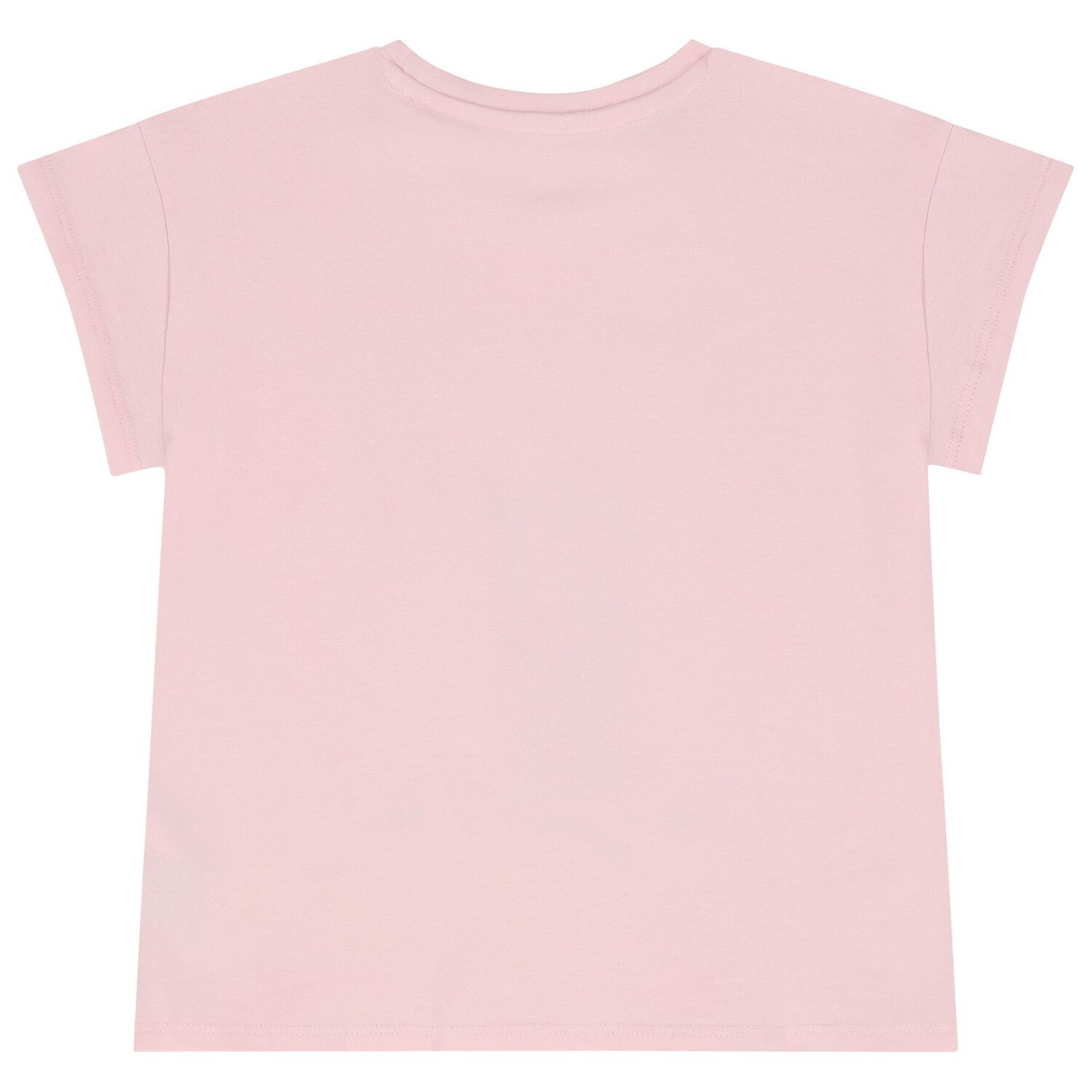 تيشيرت بنات بطبعة باللون الوردي, 1, hi-res