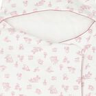 Baby Girls Ivory & Pink Logo Nest, 1, hi-res