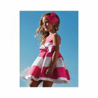 فستان عيد باللون الابيض والزهرى للبنات, 2, hi-res