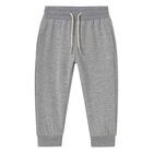 Younger Boys Grey Jersey Joggers, 3, hi-res
