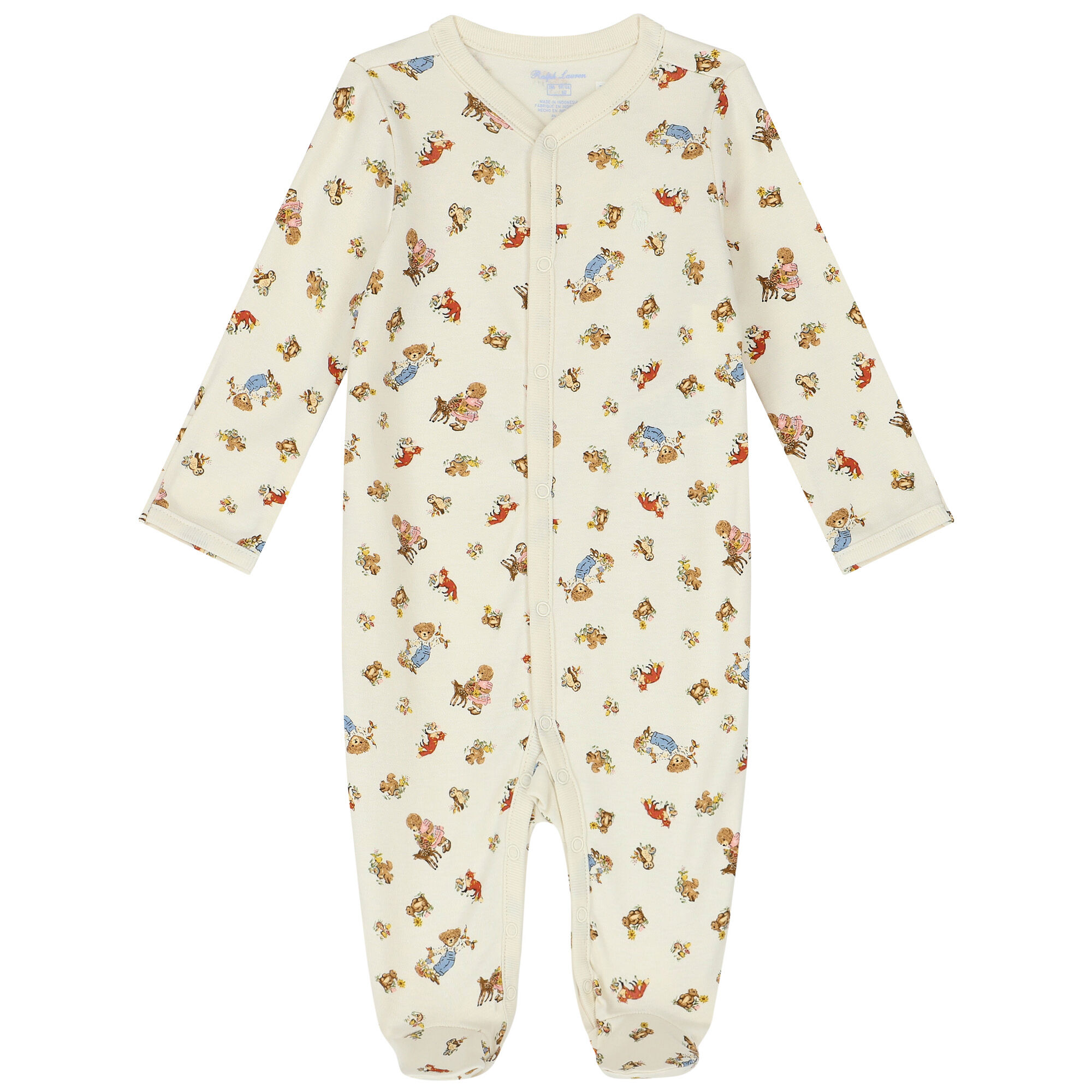 Ralph Lauren Baby Girls Ivory Polo Bear Babygrow Junior Couture UAE