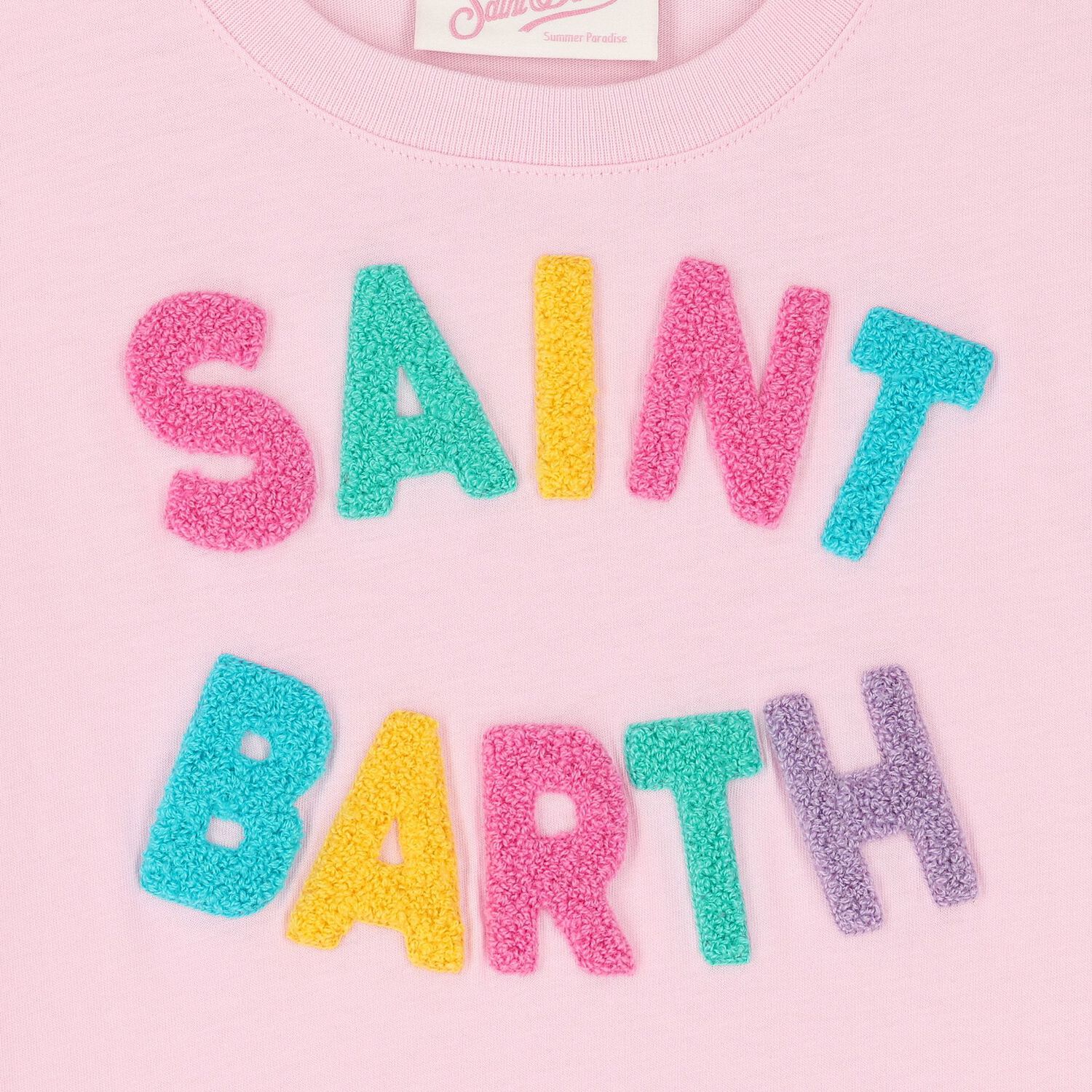 فستان بنات بالشعار باللون الوردي, 2, hi-res image number null