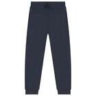 Boys Blue & Navy Blue Tracksuit Set (3 Piece), 2, hi-res