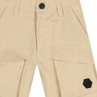 Beige Cargo Shorts, 1, hi-res