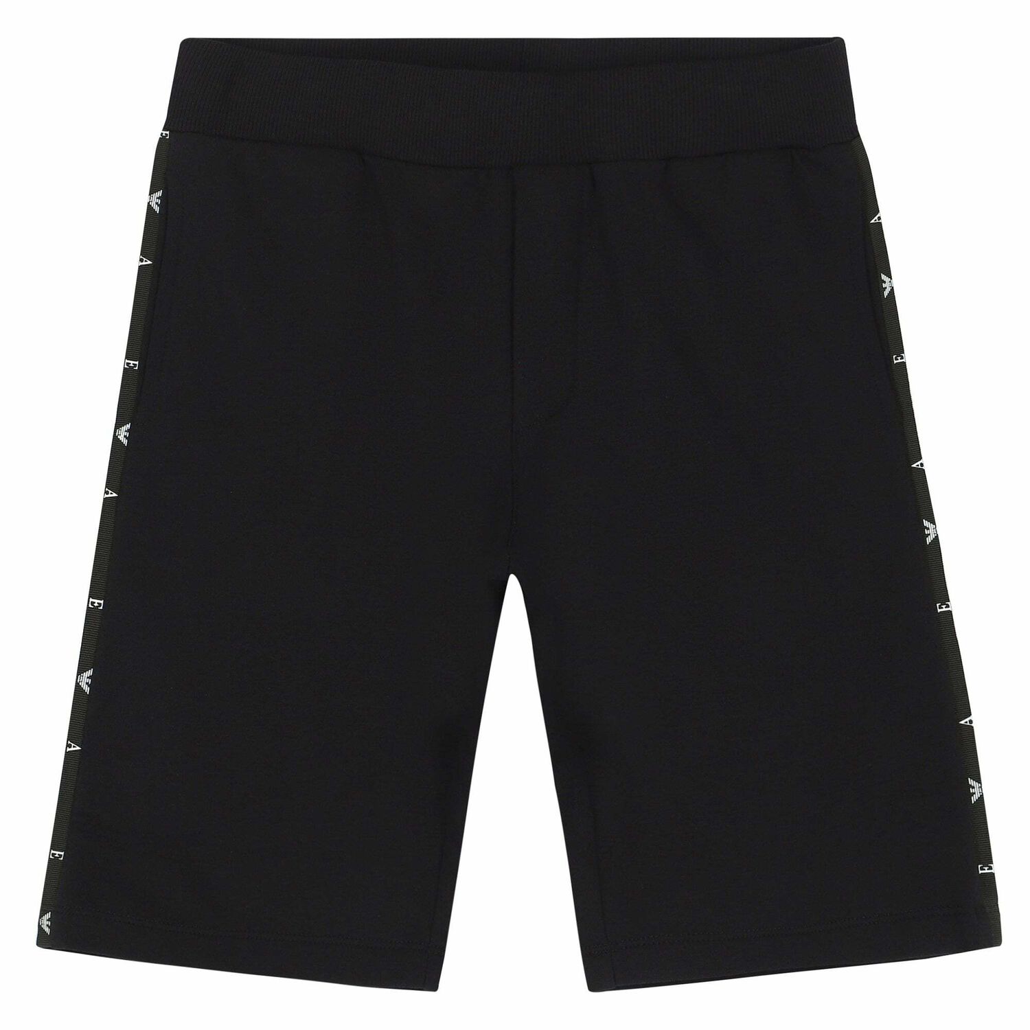 Boys Black Logo Shorts , 2, hi-res