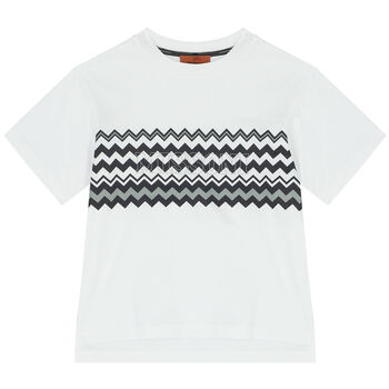 Boys White Logo T-Shirt