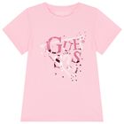 Girls Pink Logo T-Shirt, 3, hi-res