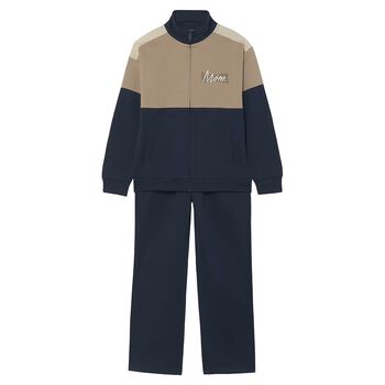 Boys Boys Navy Blue & Beige Tracksuit