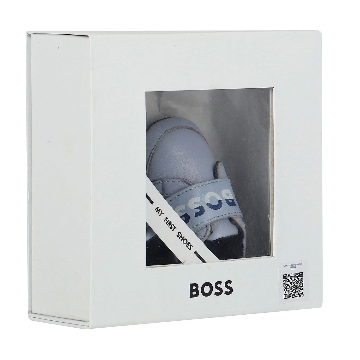 حذاء أولاد ما قبل المشى بالشعار باللون الأزرق, 1, hi-res