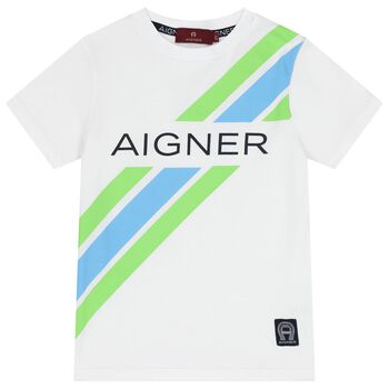 Boys White Logo T-Shirt