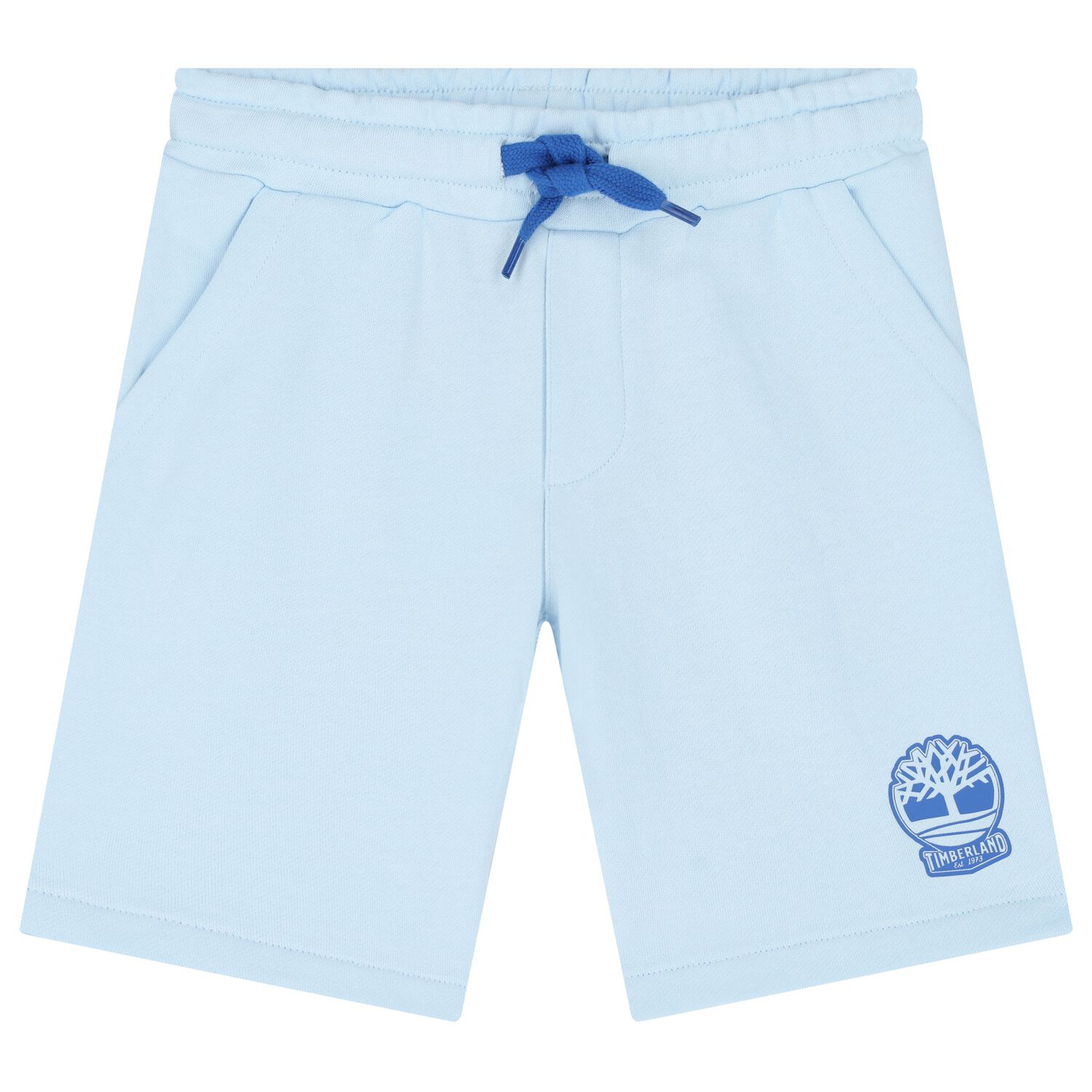 Boys Blue Logo Shorts, 4, hi-res