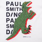 Boys White Dinosaur T-Shirt, 1, hi-res