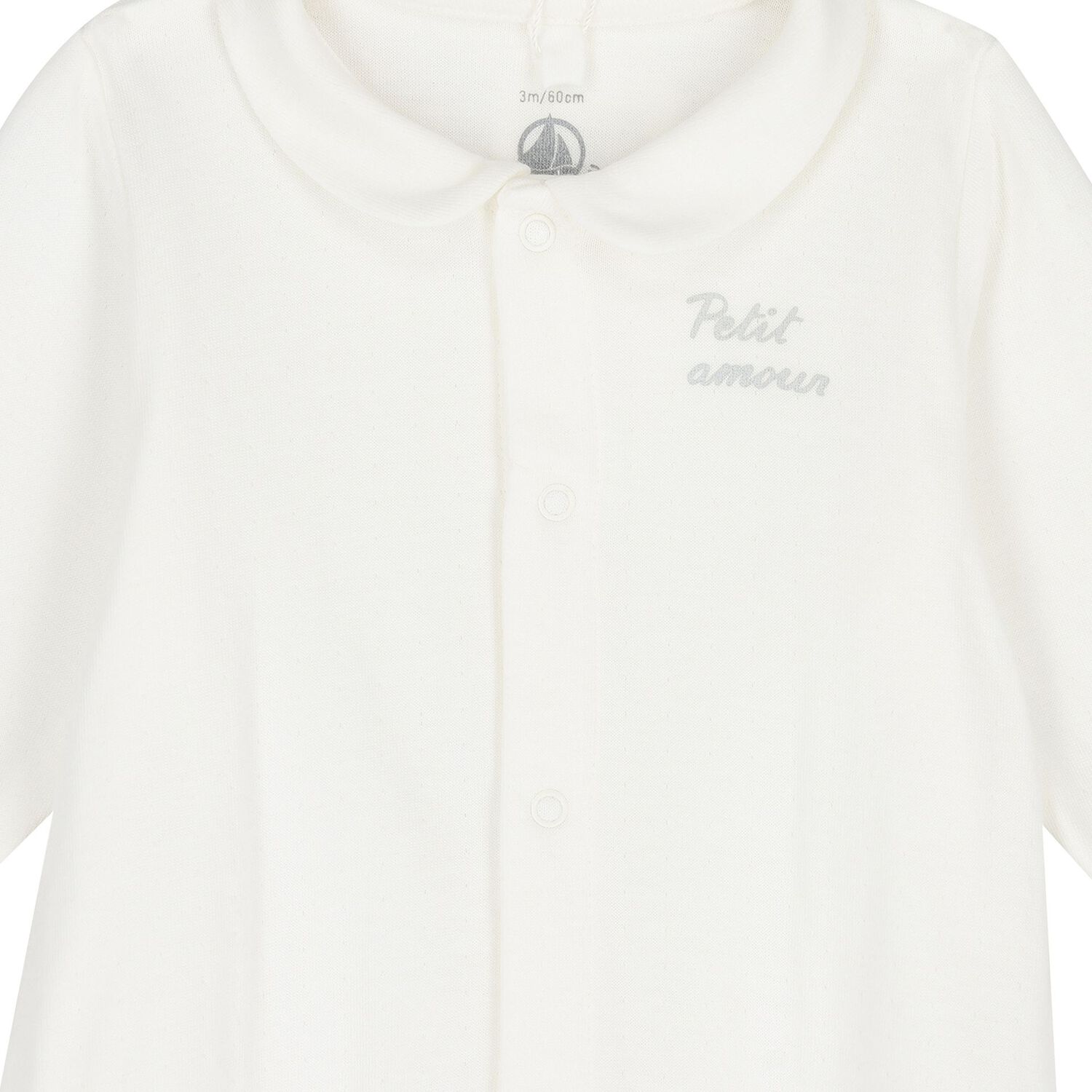 أفرول أطفال بالشعار باللون العاجي, 1, hi-res